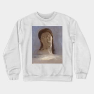 Closed Eyes by Odilon Redon Crewneck Sweatshirt